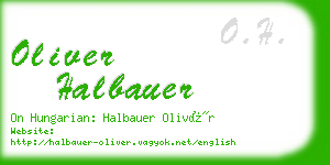 oliver halbauer business card